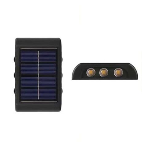 LUZ DE CARGA SOLAR 6 LED 2 PIEZAS P/ EXTERIOR LUZ DE CARGA SOLAR 6 LED 2 PIEZAS P/ EXTERIOR