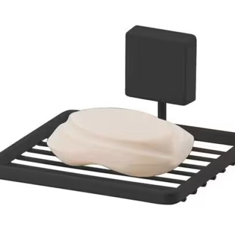 JABONERA DE BAÑO NEGRO MATE Jabonera De Baño Negro Mate
