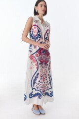 Vestido Elaia Estampa Azul