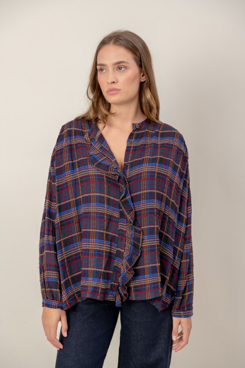 Camisa escocesa - Azul 