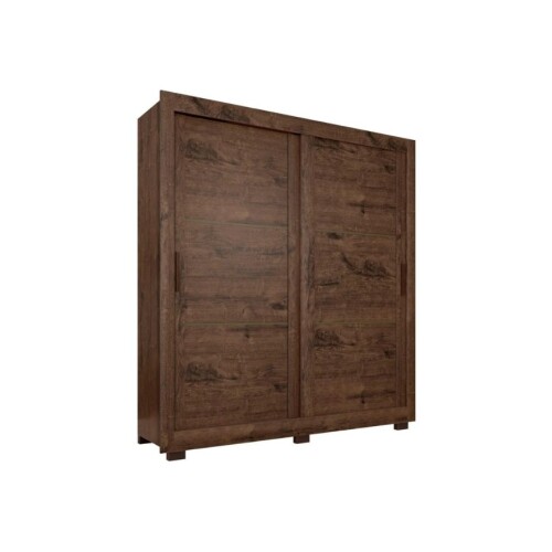 Ropero Titanium 2 Puertas Corredizas Oscuro
