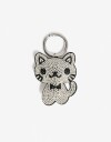 Llavero Strass Llavero Y Charm De Gato Con Strass - Combinacion Bicolor