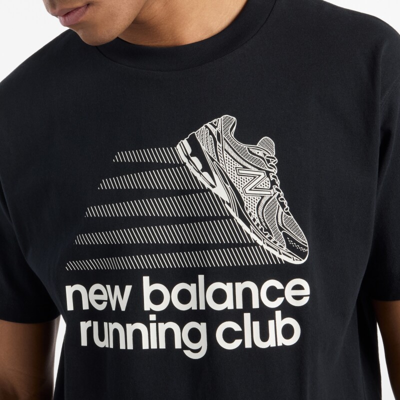Remera New Balance de Hombre - Athletics Running - MT51909BK BLACK