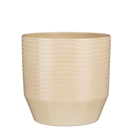 MACETA CERAMICA NATURAL-BEIGE NOLA