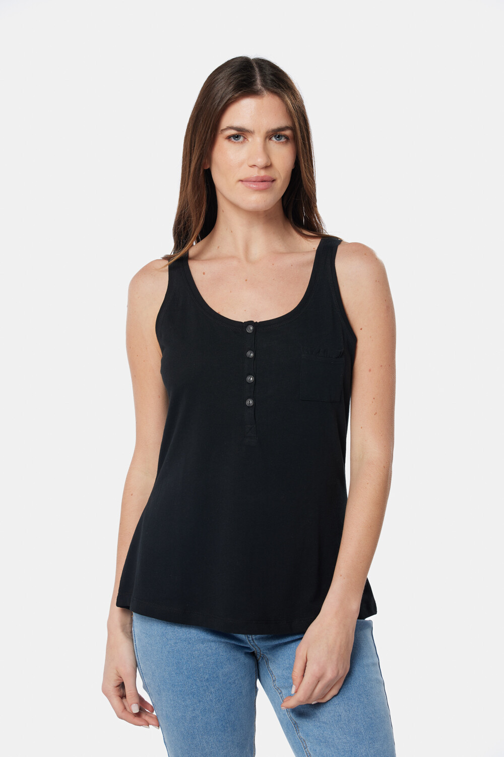 MUSCULOSA LISA Negro