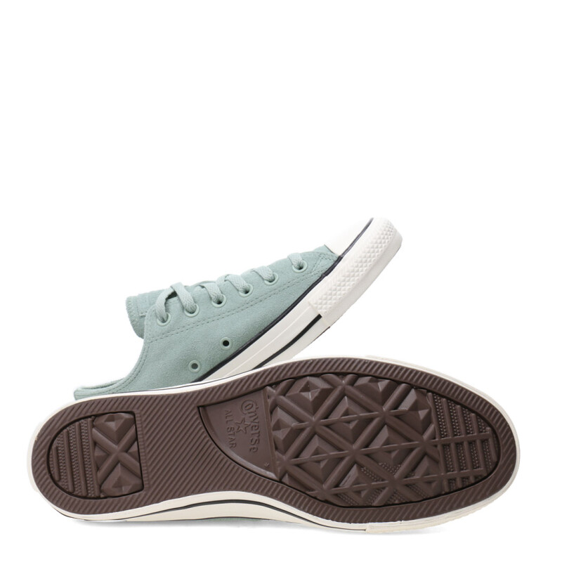 Championes de Mujer Converse Ctas Ox Chuck Taylor All Star Verde - Blanco