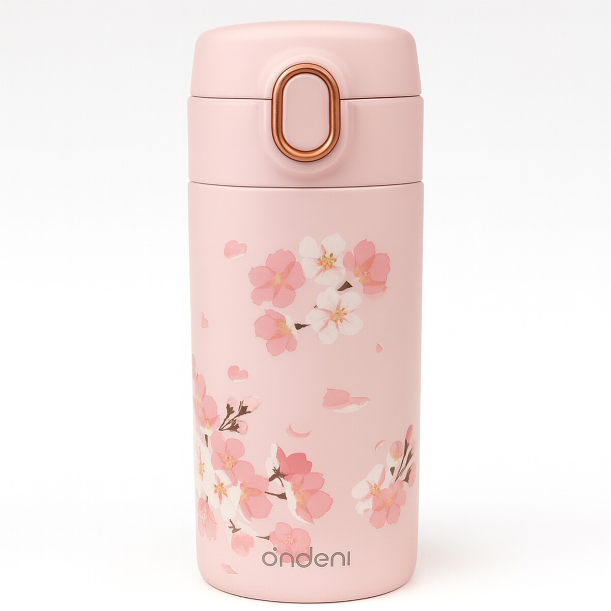 Vaso Térmica Acero inoxidable Botella 300ml Diseño Floral - Color Rosa 