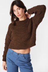 Sweater Crop Chocolate