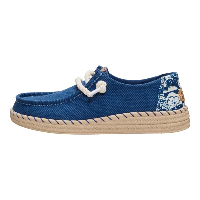 Wendy Espadrille Hibiscus Ensign Blue/multi