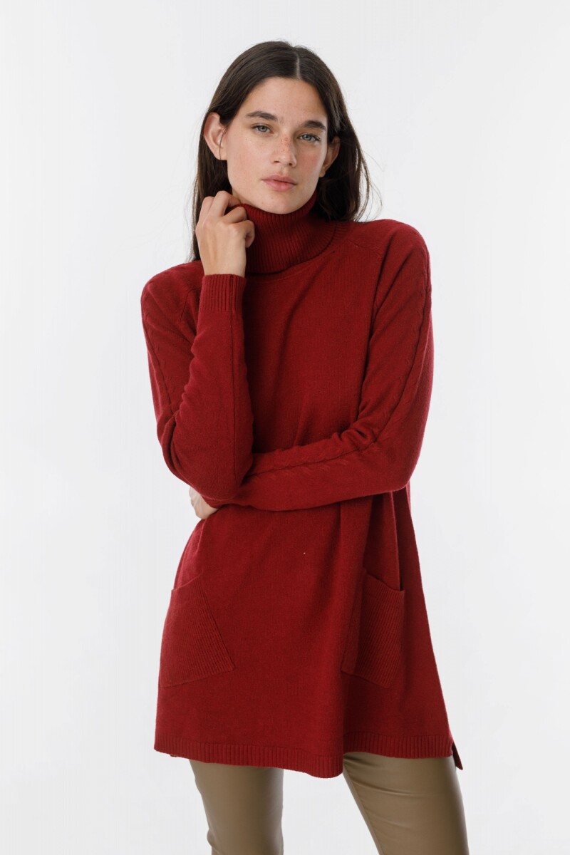 Sweater Pocket - Bordeaux 