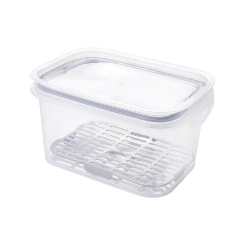 Recipiente con Dos Broches y Rejilla 1,2L NEGRO