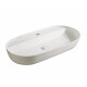 Bacha Lavatorio De Apoyar Aqualia 81.5X41.5X14 Oval Blanca