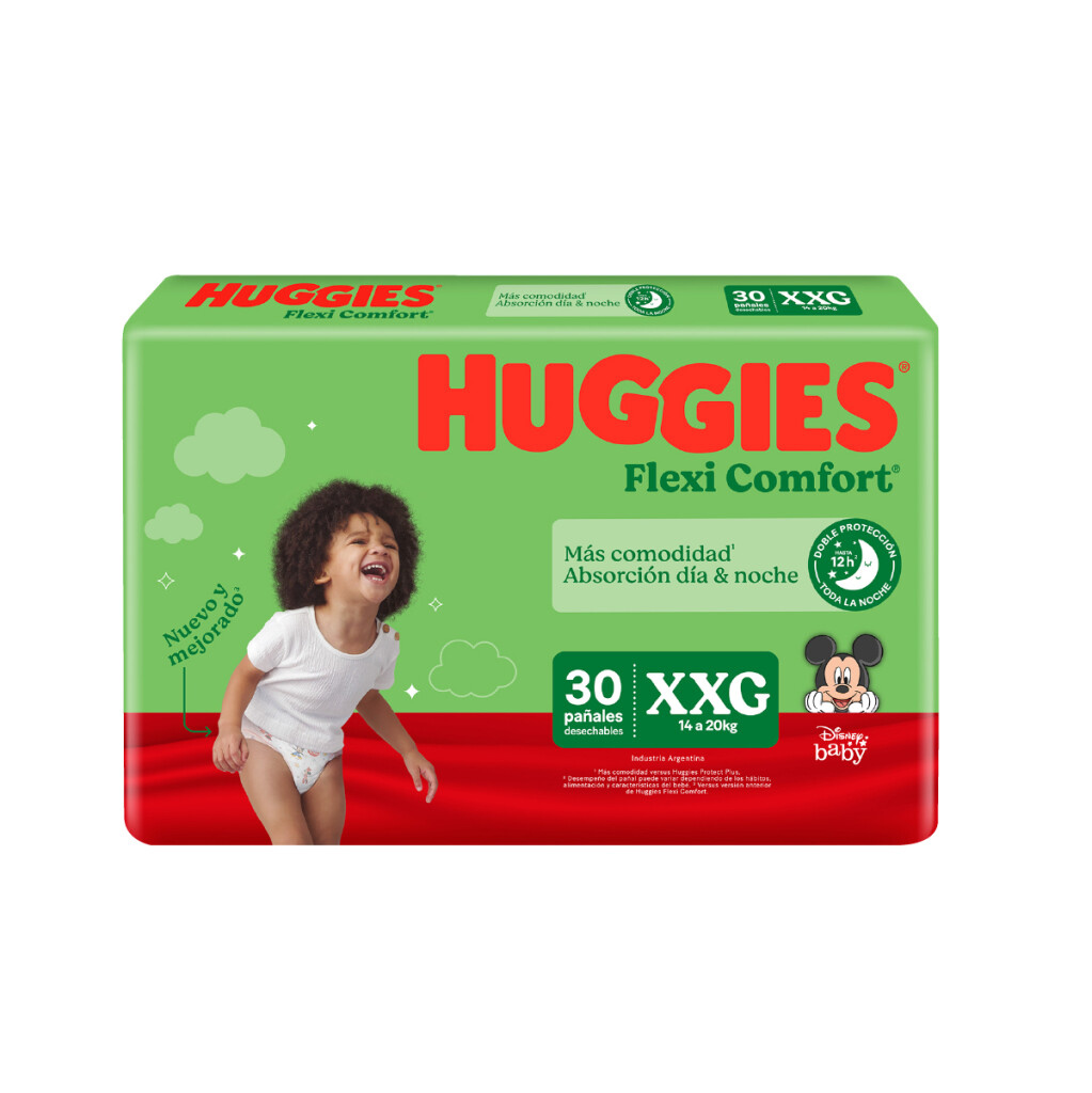 Huggies Flexi Comfort  XXG - Contiene 30 unidades