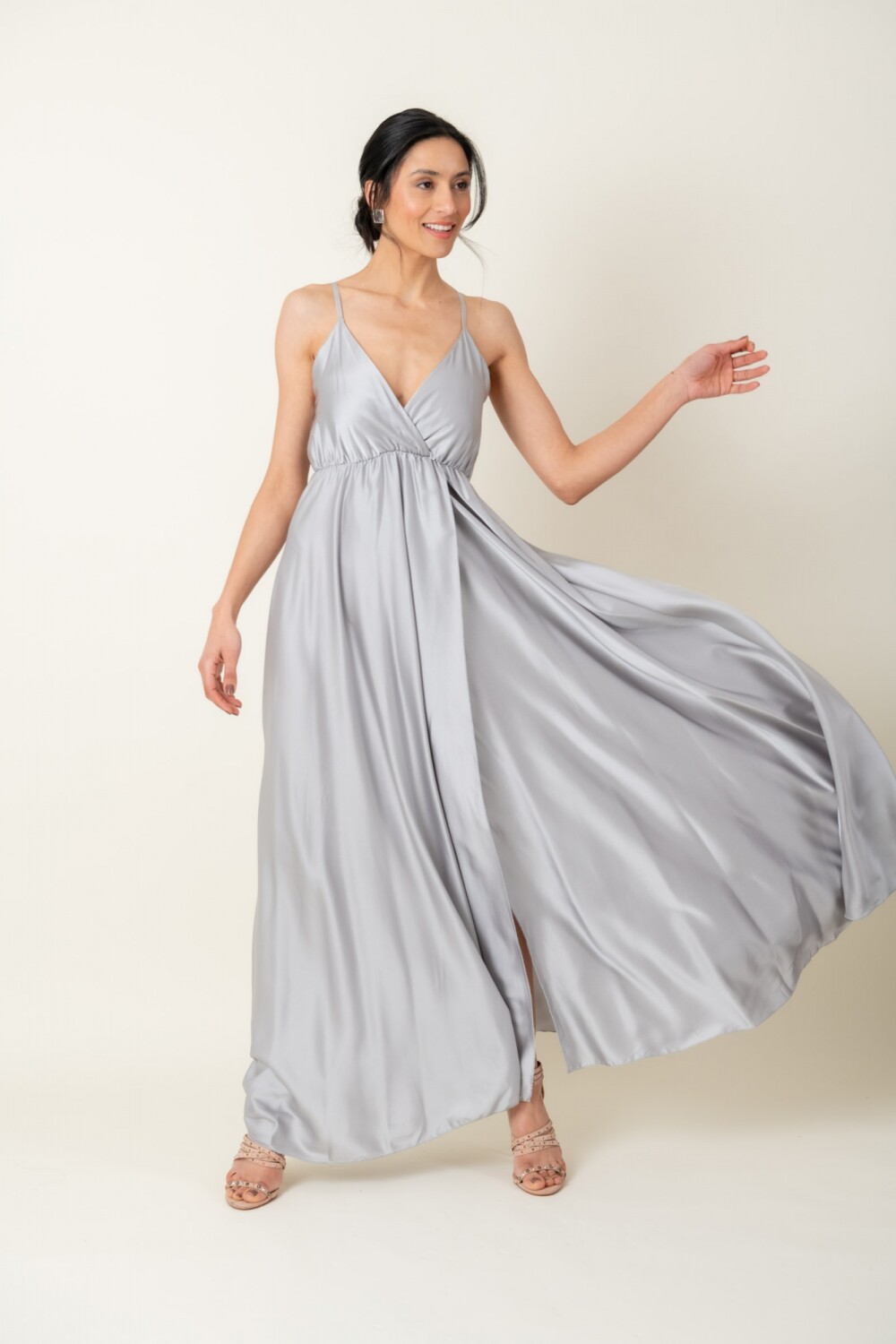 VESTIDO FRESNO Gris claro