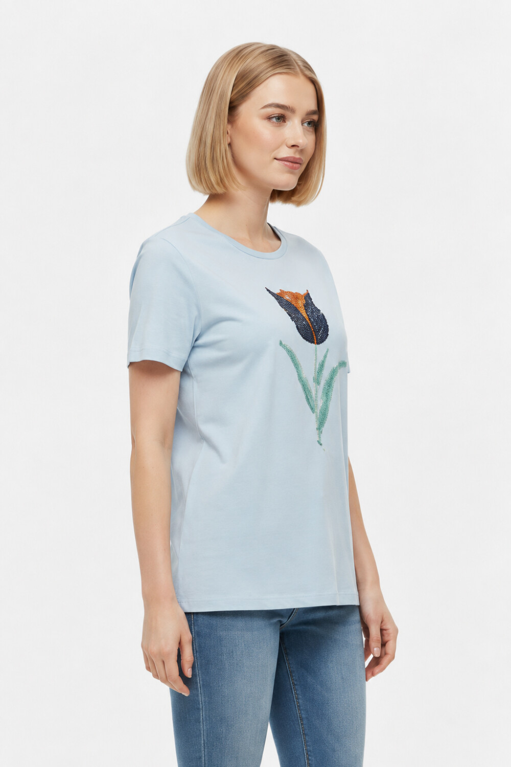 Remera Violeta Estampado 5