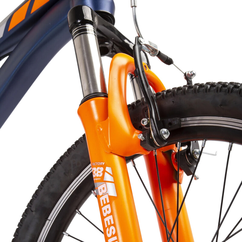 Bicicleta Infantil Bebesit Canyon Rodado 20 Mountain Bike Con Suspensión Naranja