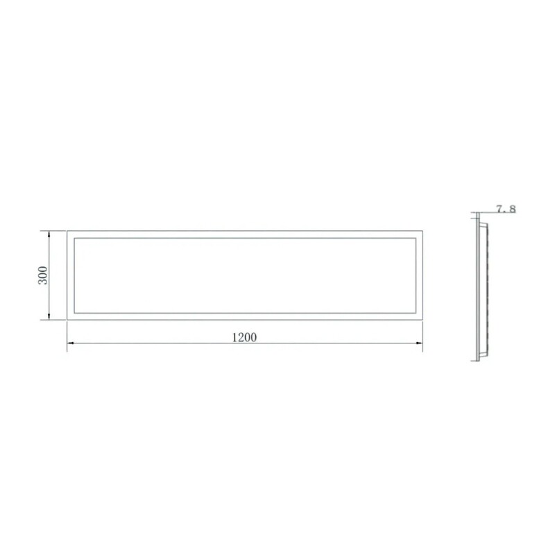 KIT DE MARCO ADOSAR LEDVANCE 120X30cm Marco Ledvance Moldura Para Sobrepor 120x30