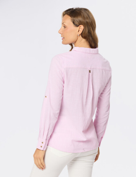 CAMISA DE LINO Rosado