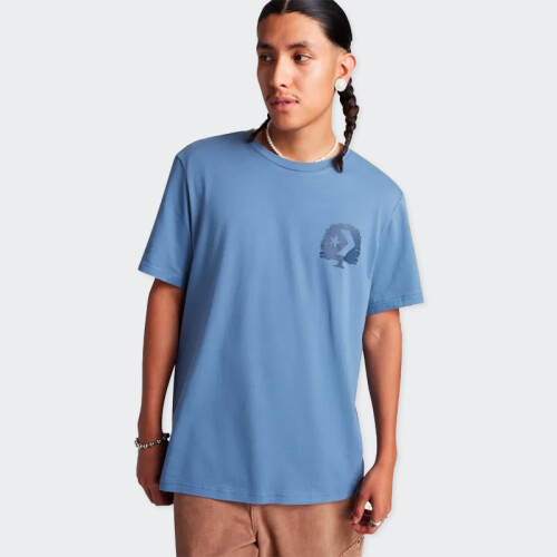 Remera Converse Think Outside Azul
