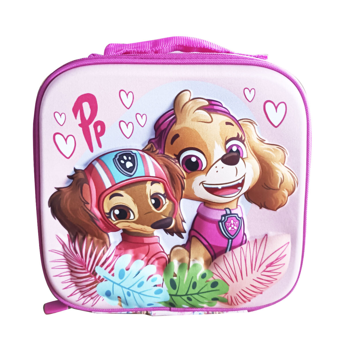 Lunchera 3D Térmica Escolar Paw Patrol 22 x 22 cm Oficial - CORAL 
