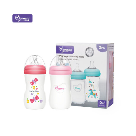 Set De Mamaderas X2 Celeste