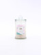 VELA FRASCO DE VIDRIO CON TAPA BLANCO