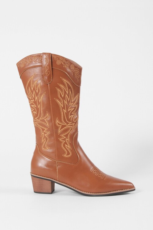 Botas tejana fire marrón
