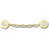 Jibbitz Gold Chain with Pearl Rivets Multicolor