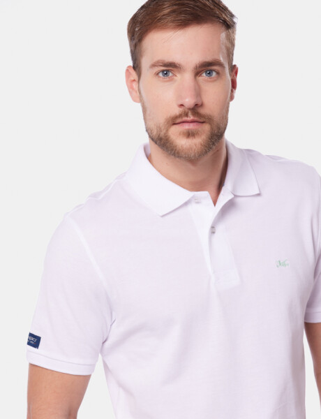 POLO PIQUE LISA Blanco
