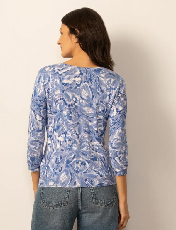 Cardigan Estampado Mariposas AZUL/MULTI