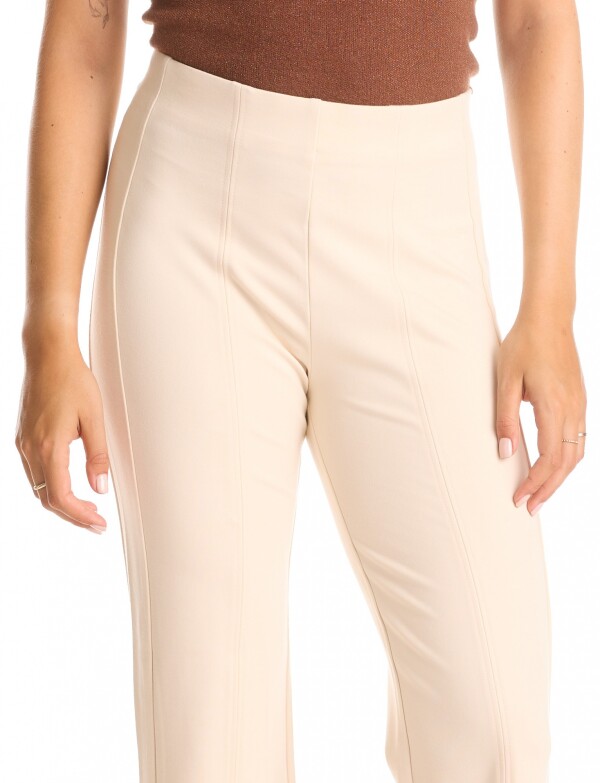 Pantalon Pespunte BEIGE CLARO