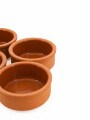RECIPIENTE BARRO COPETIN SET X 4 TERRACOTA
