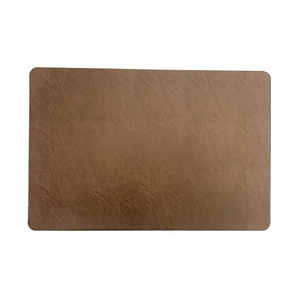 INDIVIDUAL PVC SIMIL CUERO 45x30CM PUNTEADO MARRON 