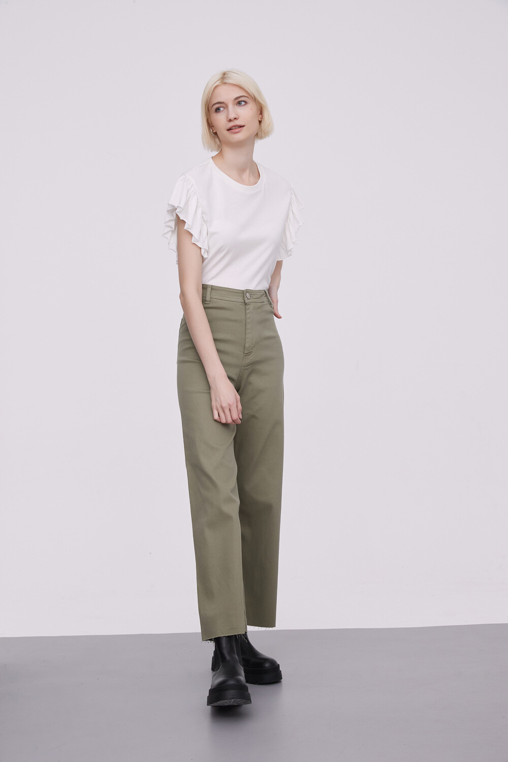 Pantalon Balton Verde Seco