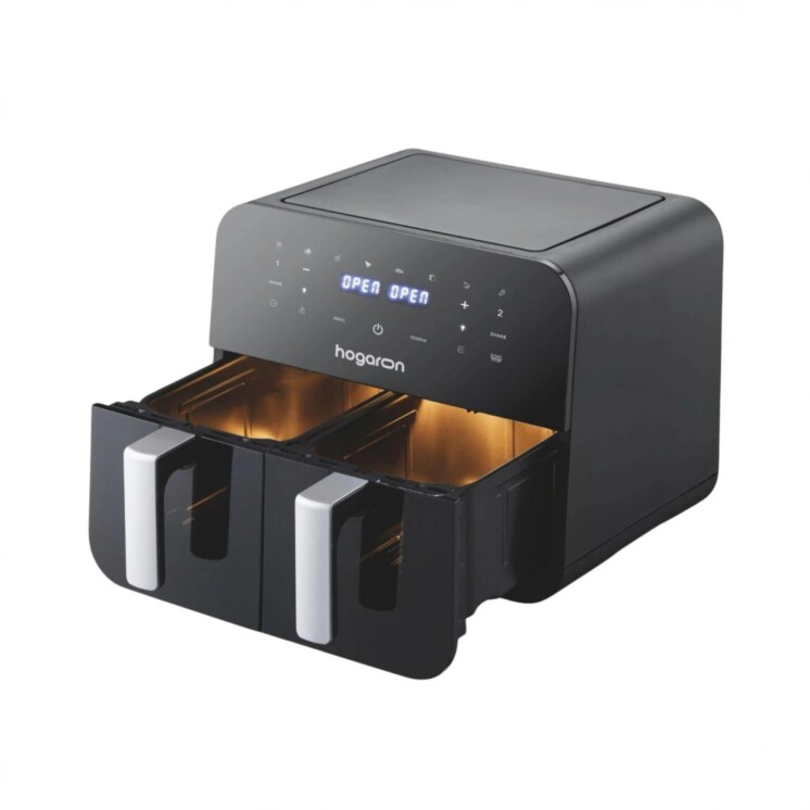 Freidora de Aire Hogaron Doble Canasto 9 L 2400 W Freidora de Aire Hogaron Doble Canasto 9 L 2400 W