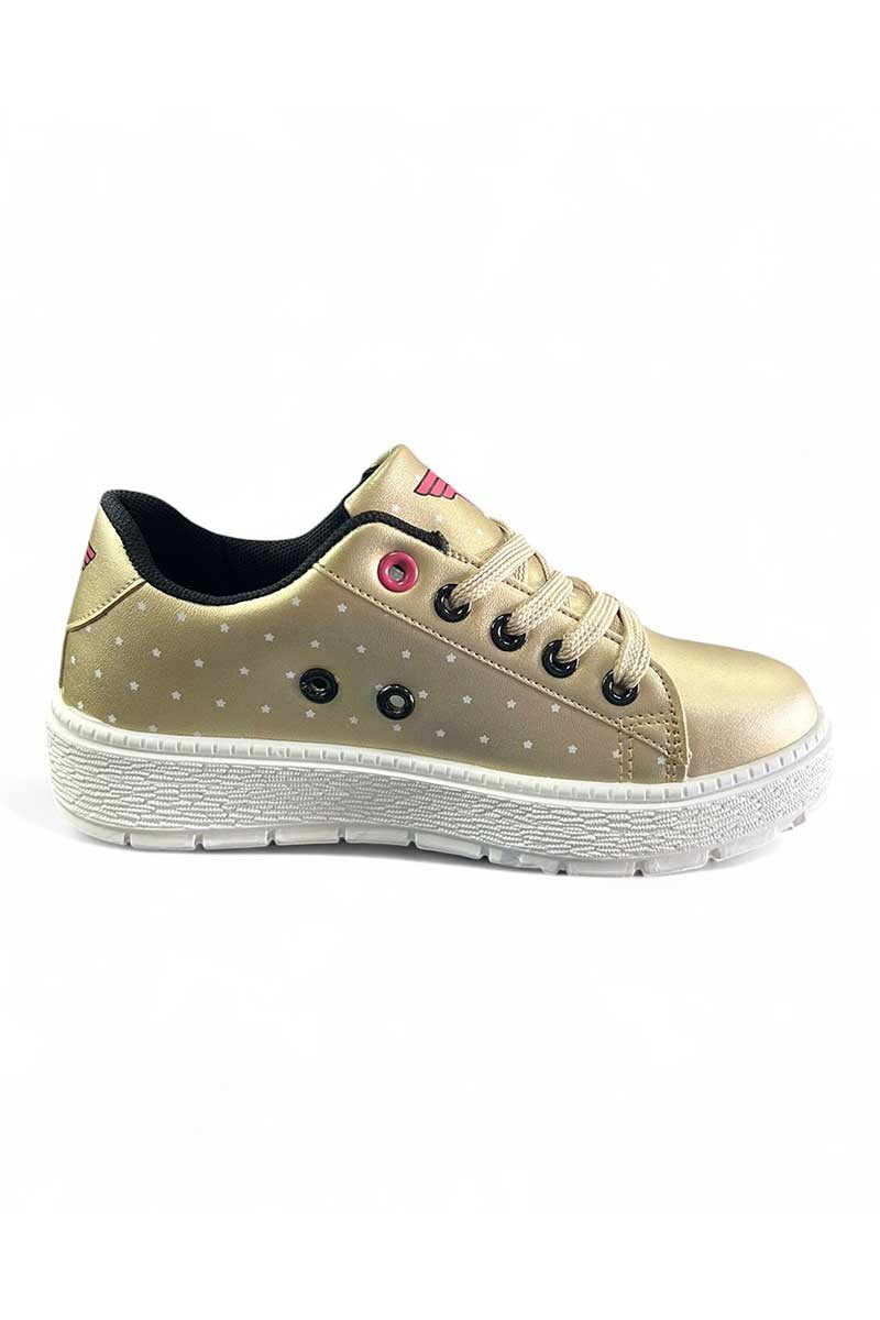 CALZADO DEPORTIVO NIÑA CON PLATAFORMA WONDER WOMAN Dorado