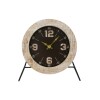 RELOJ MADERA C/SOPORTE METAL 20CM Unica