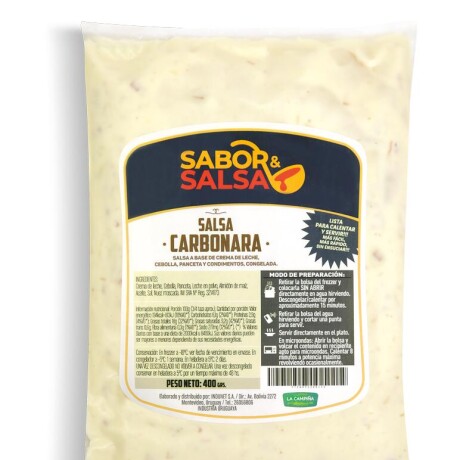 Salsa Carbonara 400 Grs Salsa Carbonara 400 Grs