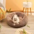 Cucha Cama Colchon Puff Plush Mascota Antiestress 60cm Color Variante MARRONCLARO