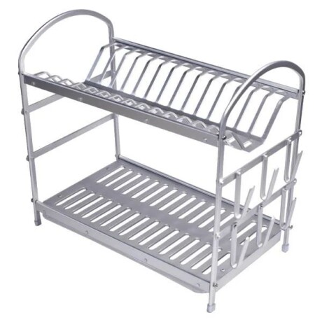 Escurridor de Platos de Aluminio con 2 niveles 65cm x 24cm x 38cm Escurridor de Platos de Aluminio con 2 niveles 65cm x 24cm x 38cm