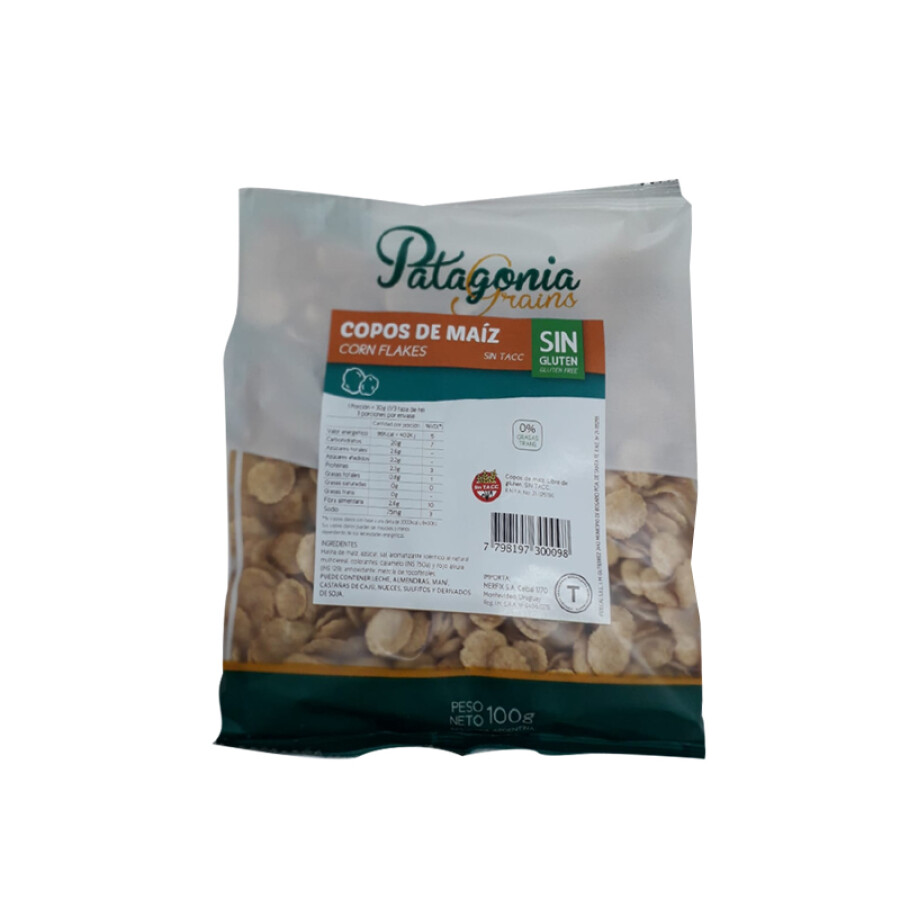 Copos De Maíz con azucar Patagonia Sin Gluten 100g Copos De Maíz con azucar Patagonia Sin Gluten 100g