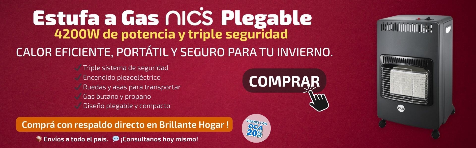 Estufa a Gas Nic´s