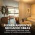 Panel Divisor Separador Ambientes 2 x 2,90m + 2 Rieles 3m Marrón 1