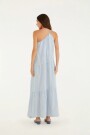 VESTIDO UN HOMBRO Azul