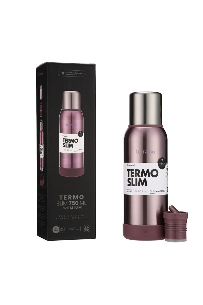 Termo Premium Slim 750ml LILA METAL