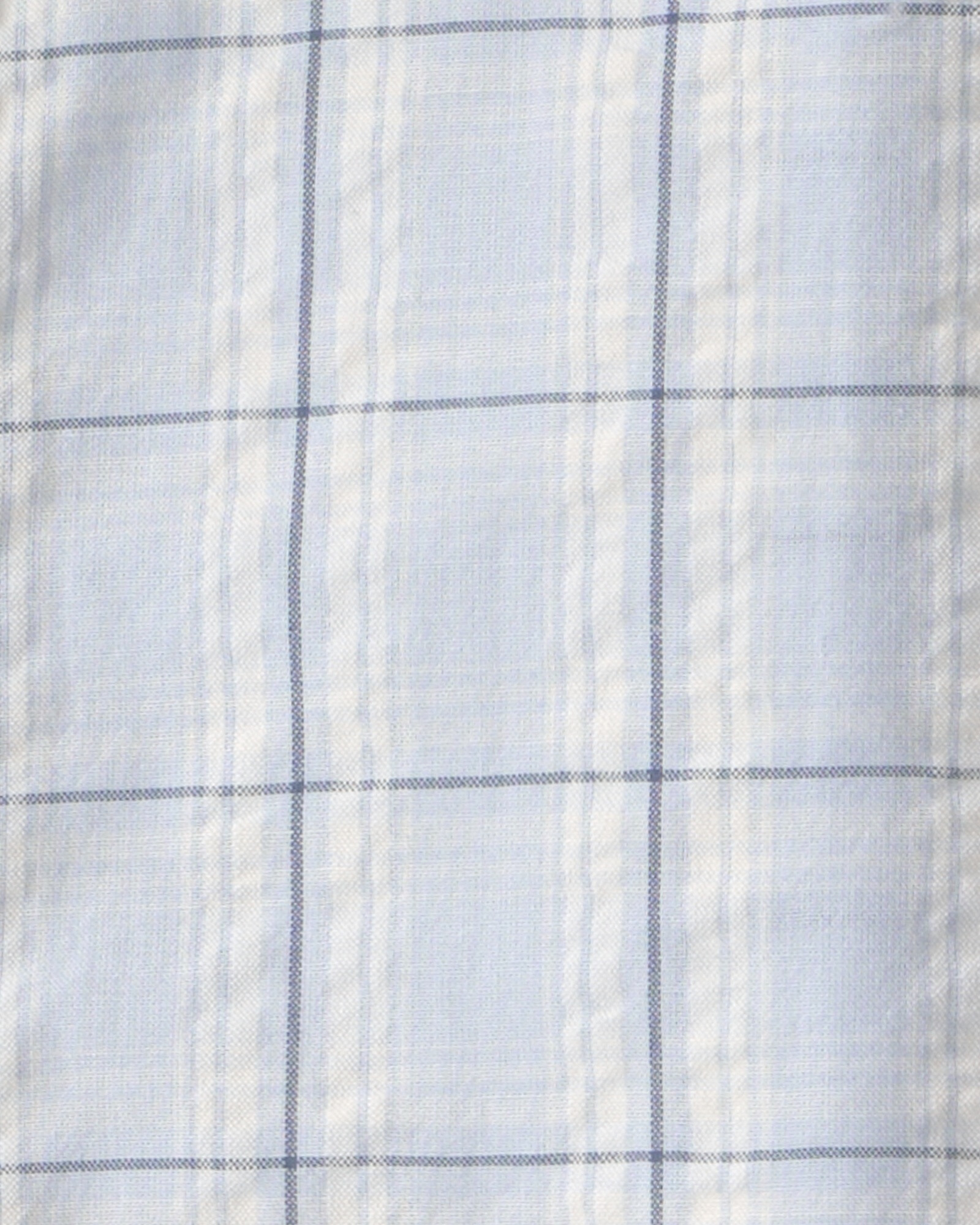 Set dos piezas de algodón, pantalón y camisa a cuadros, azul Sin color