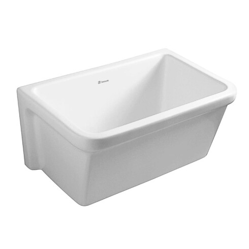 Pileta Con Fregadero Para Colgar De Loza Blanca Ferrum (Compatible Con Grampas Cod.Vpgrl) 000