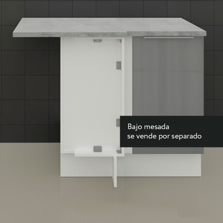 MESADA TAPA PARA COCINA 102 CM MDP BLANCO LUX