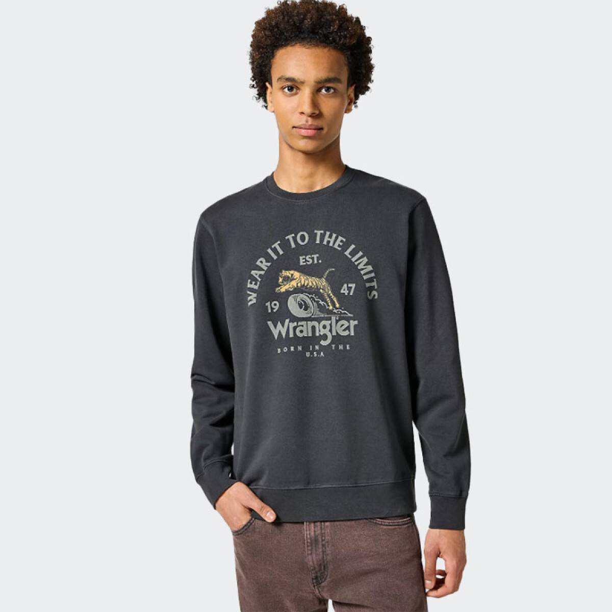 Buzo Wrangler Crewneck - Negro 