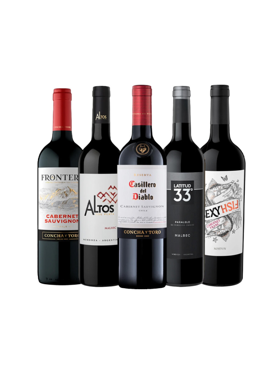 Pack Bacán Momento Pausa x5 vinos Modo Off Pack Bacán Momento Pausa x5 vinos Modo Off